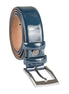 Navy Leather Belt