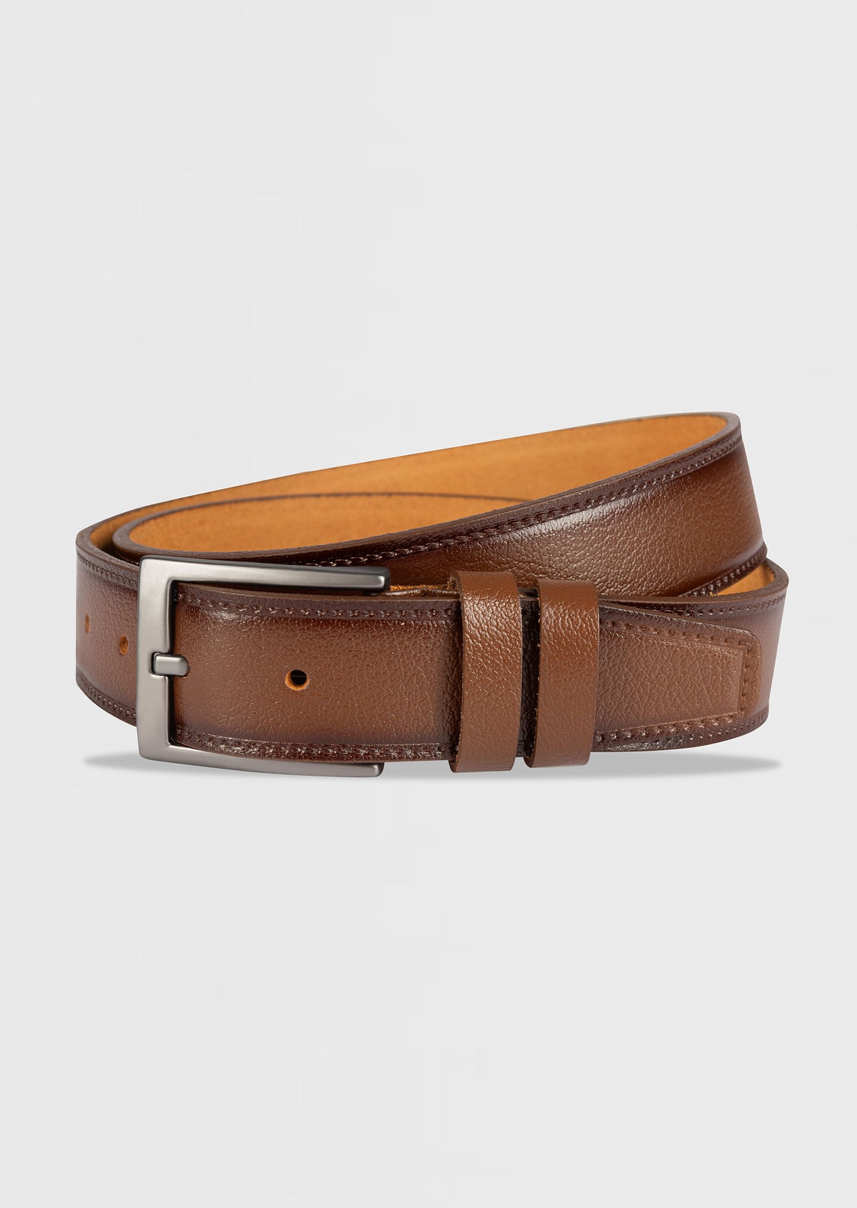 Medium Brown Leather Belt