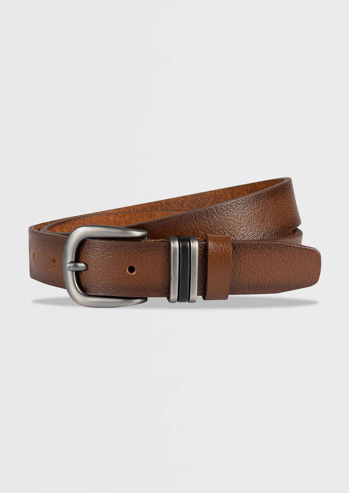 Medium Brown Leather Belt