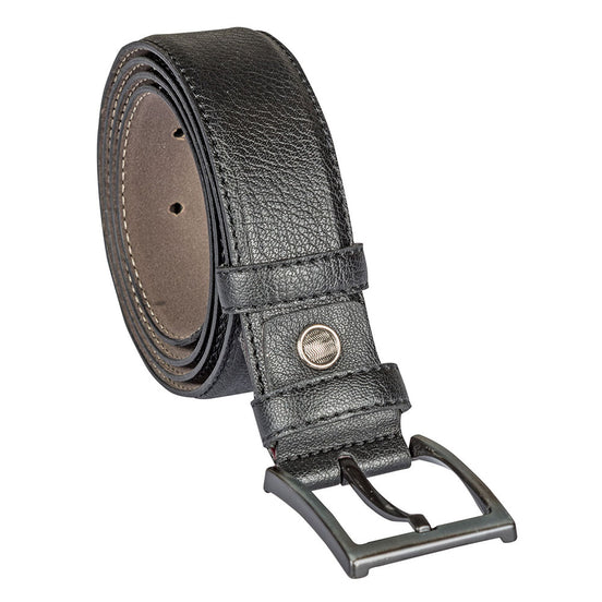 Black Faux Leather Belt