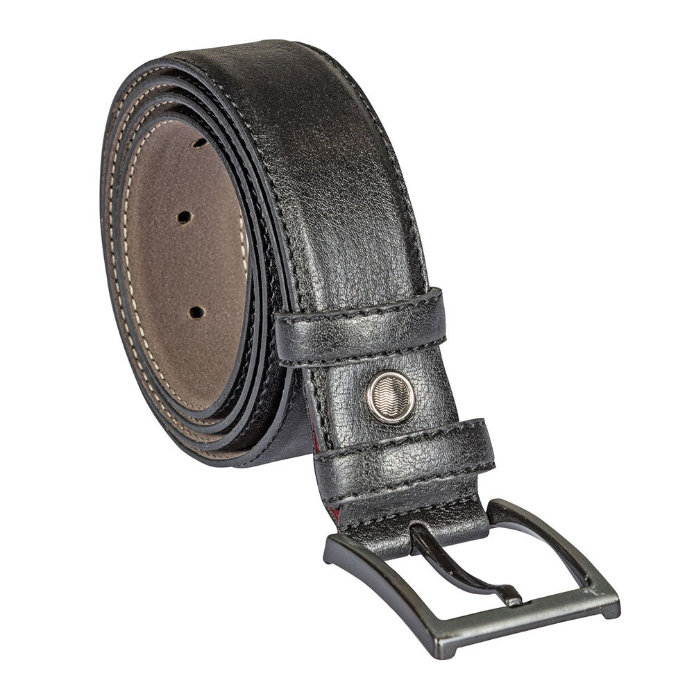 Black Faux Leather Belt