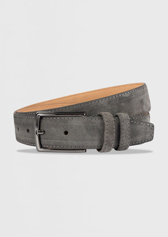 Anthracite Leather Belt
