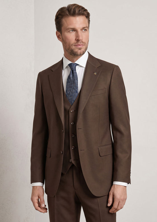Brown Three-Piece Suit
