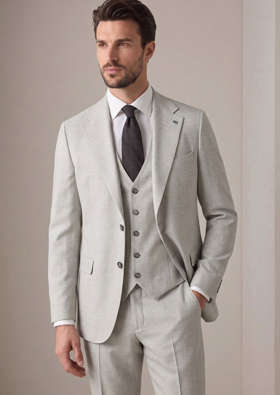Grey Three-Piece Suit