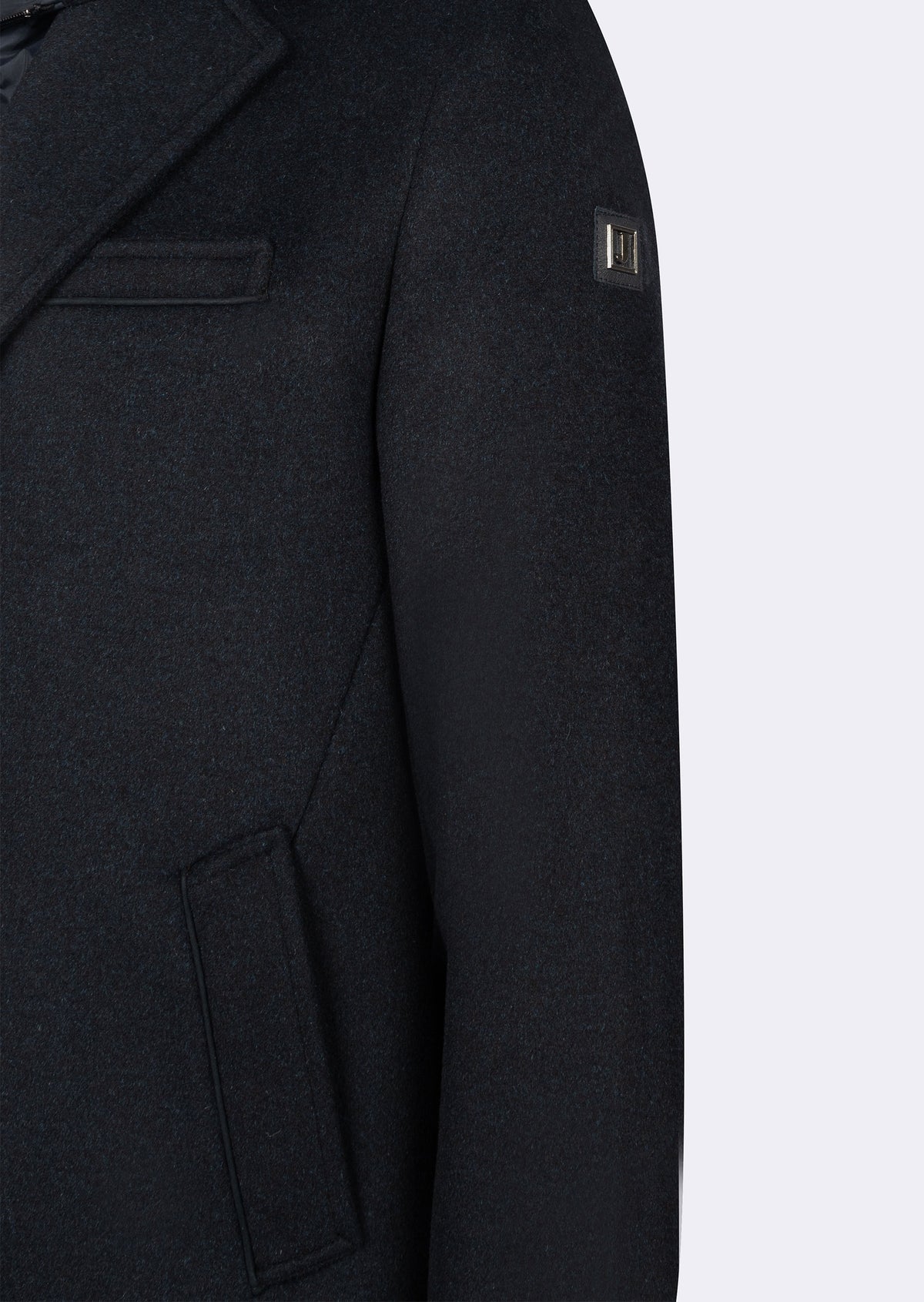 Dark Navy Wool Coat
