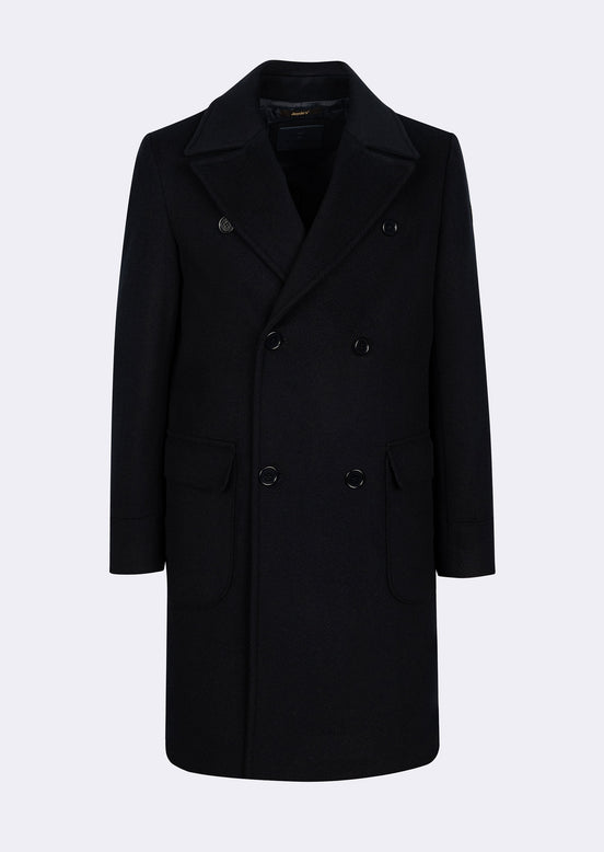 Navy Wool Coat