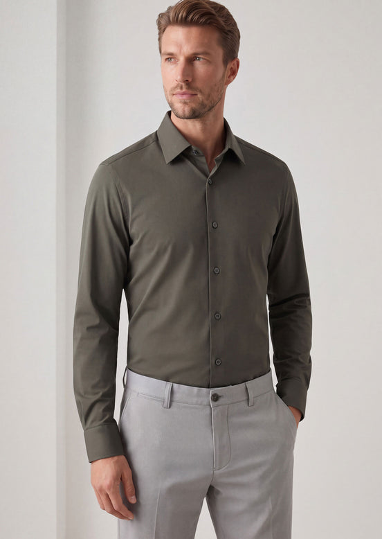Khaki Plain Shirt