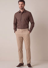 Brown Long Sleeve Shirt