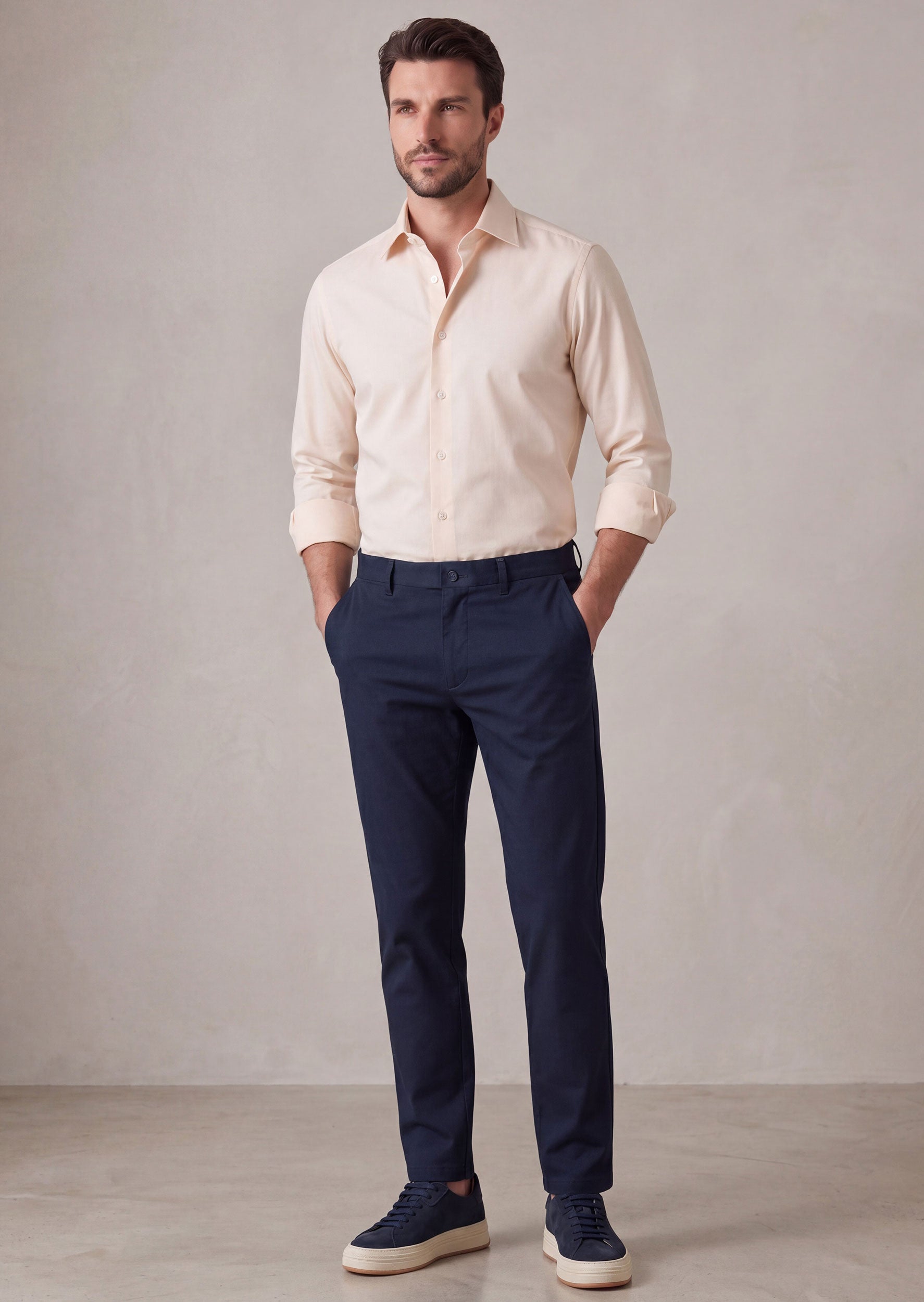 Beige Long Sleeve Shirt