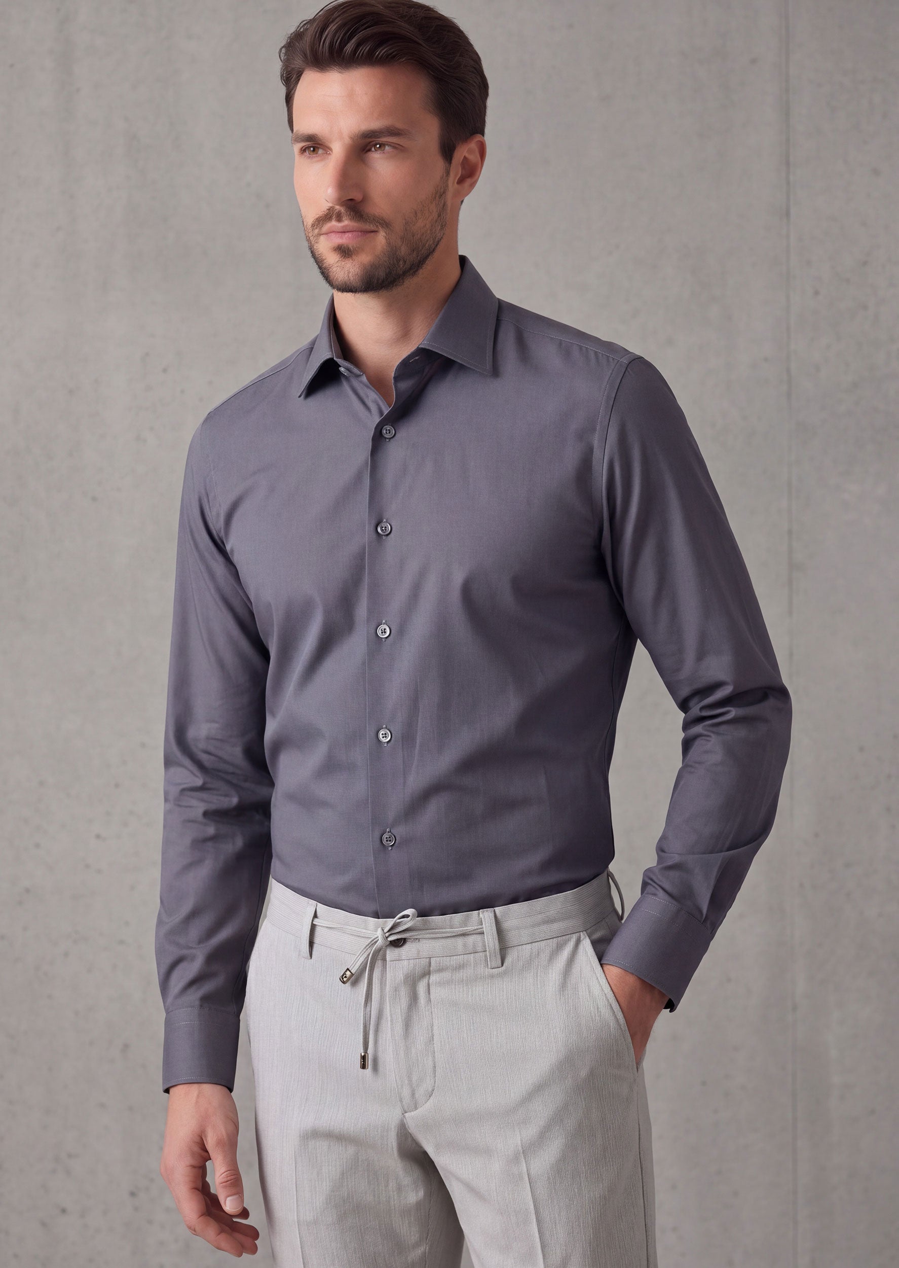 Anthracite Long Sleeve Shirt