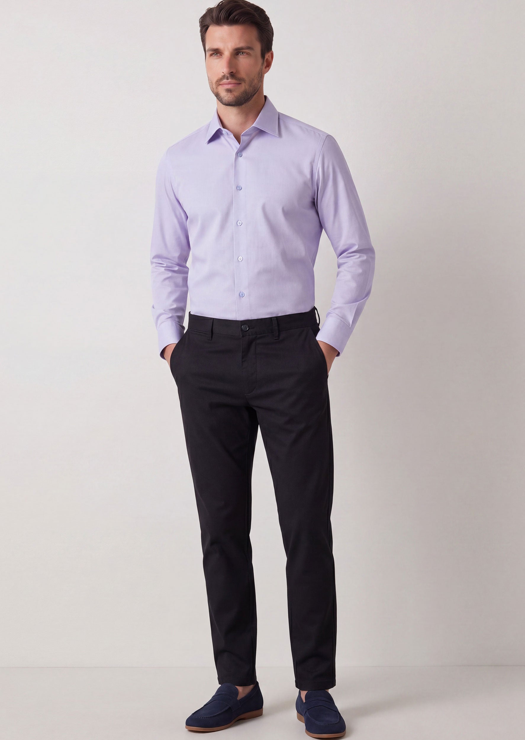 Dark Lilac Long Sleeve Shirt