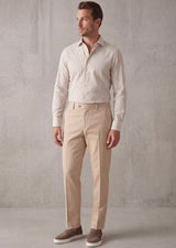 White - Beige Long Sleeve Shirt