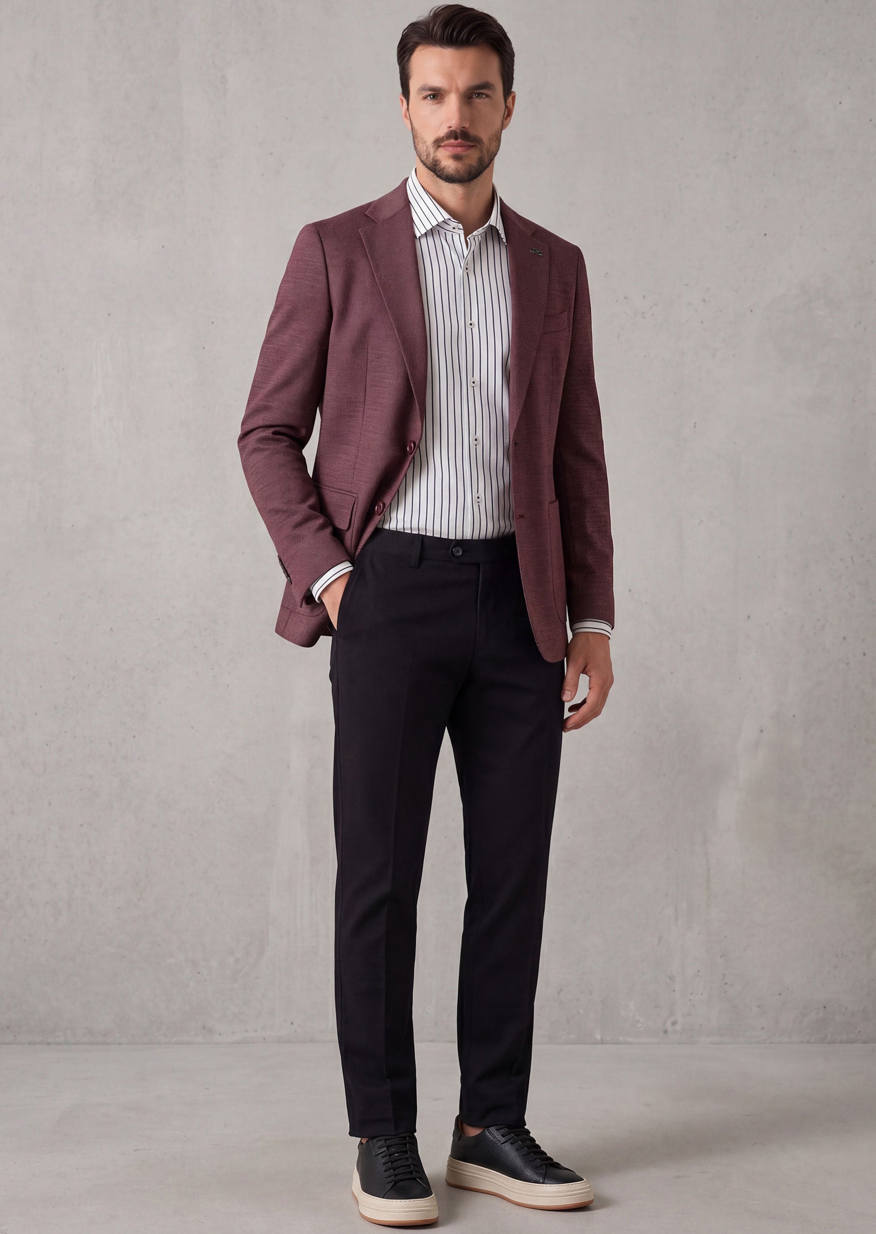 Burgundy Blazer