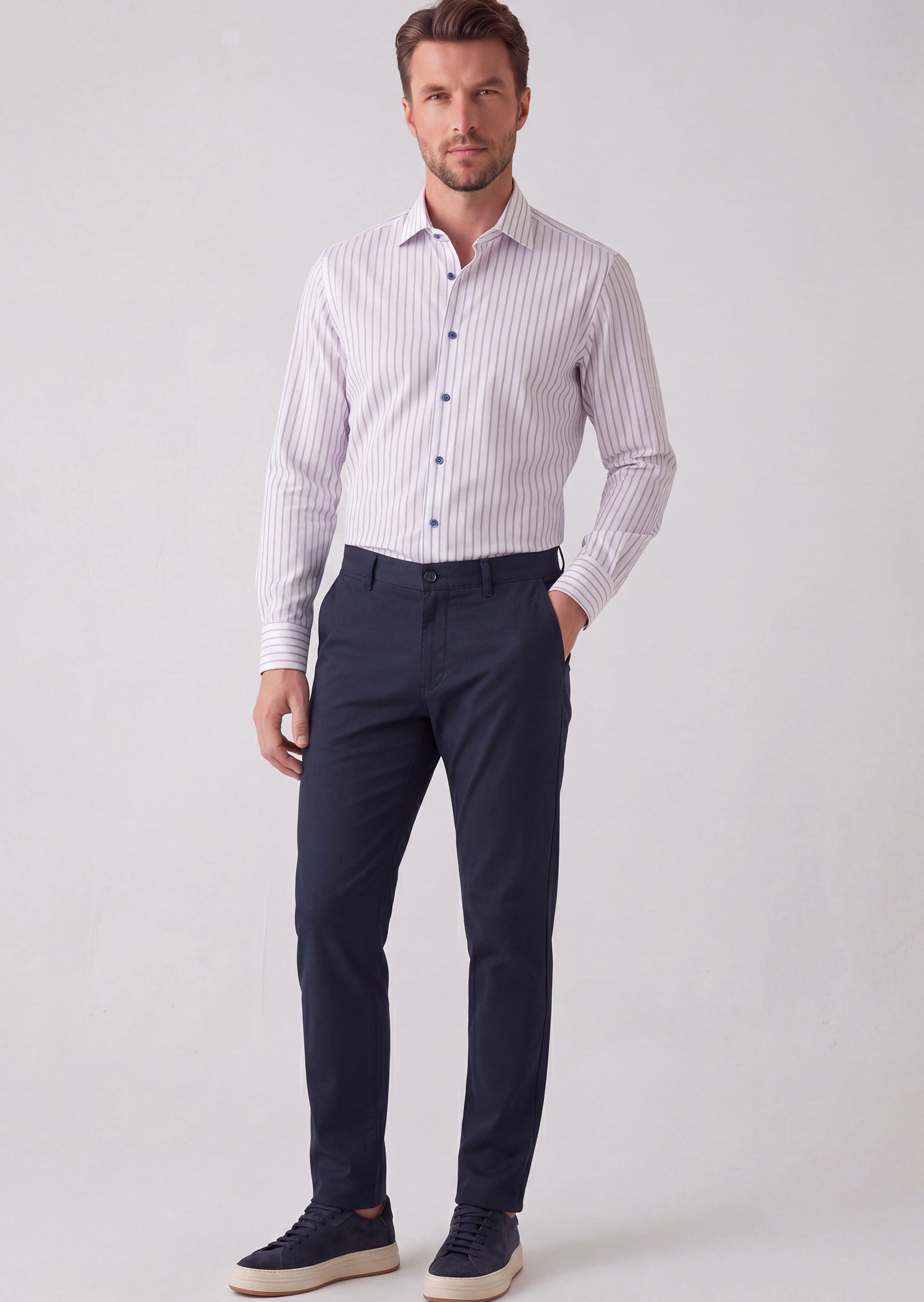 Light Navy Chino & Casual Pant