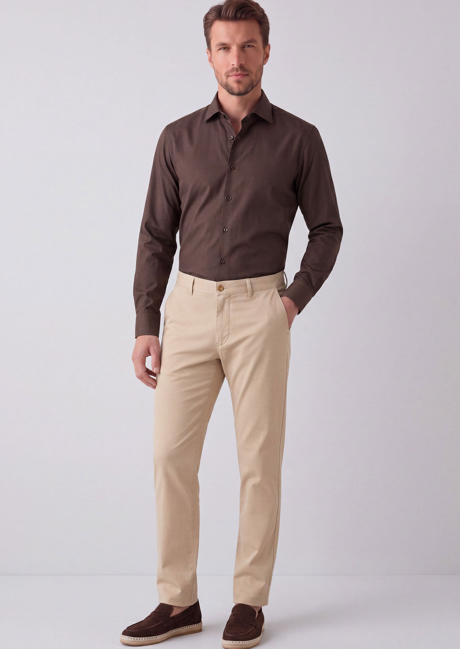Beige Chino & Casual Pant
