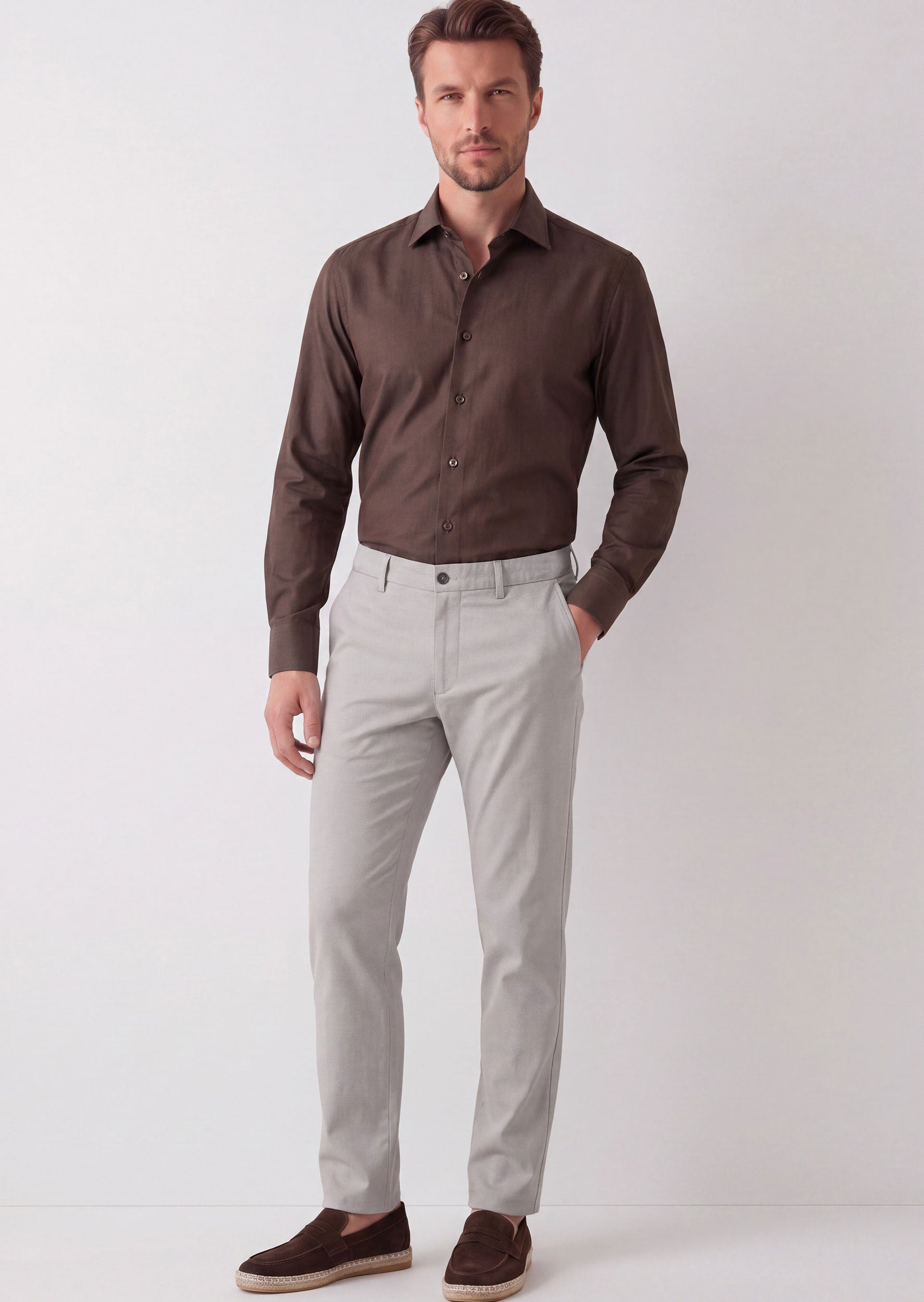 Grey Chino & Casual Pant