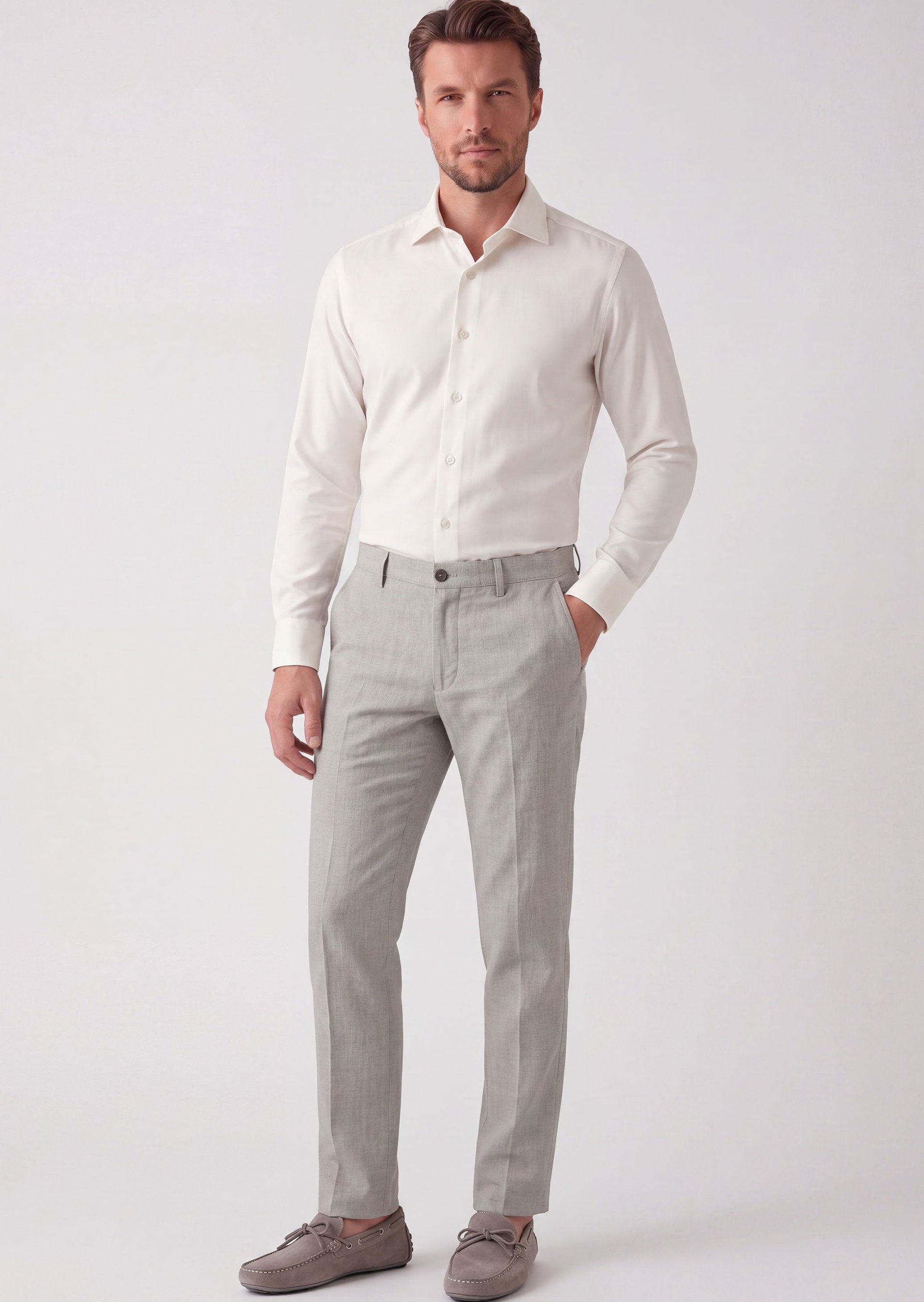 Grey Chino & Casual Pant