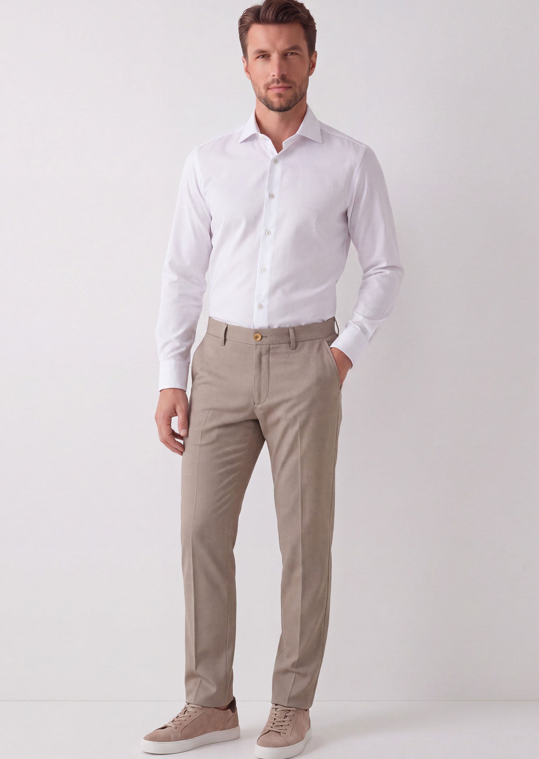Beige Chino & Casual Pant