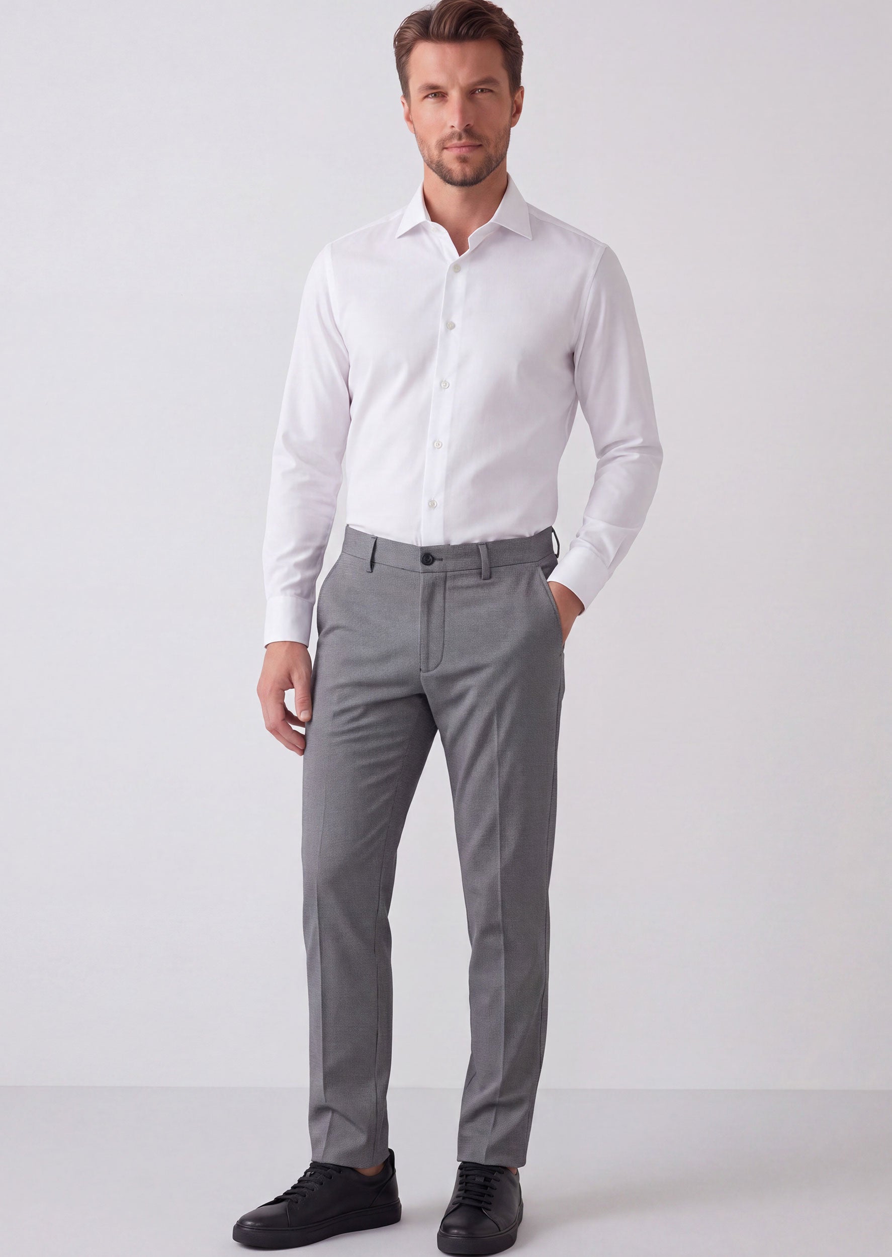 Grey Chino & Casual Pant