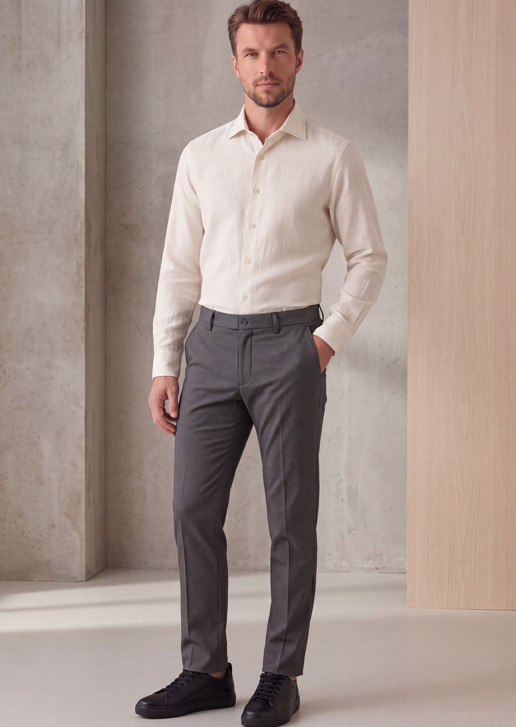 Anthracite Chino & Casual Pant