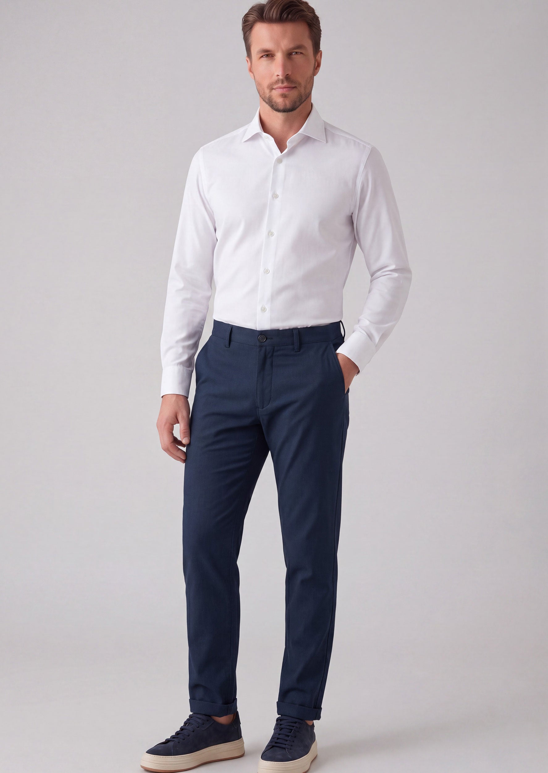 Light Navy Chino & Casual Pant