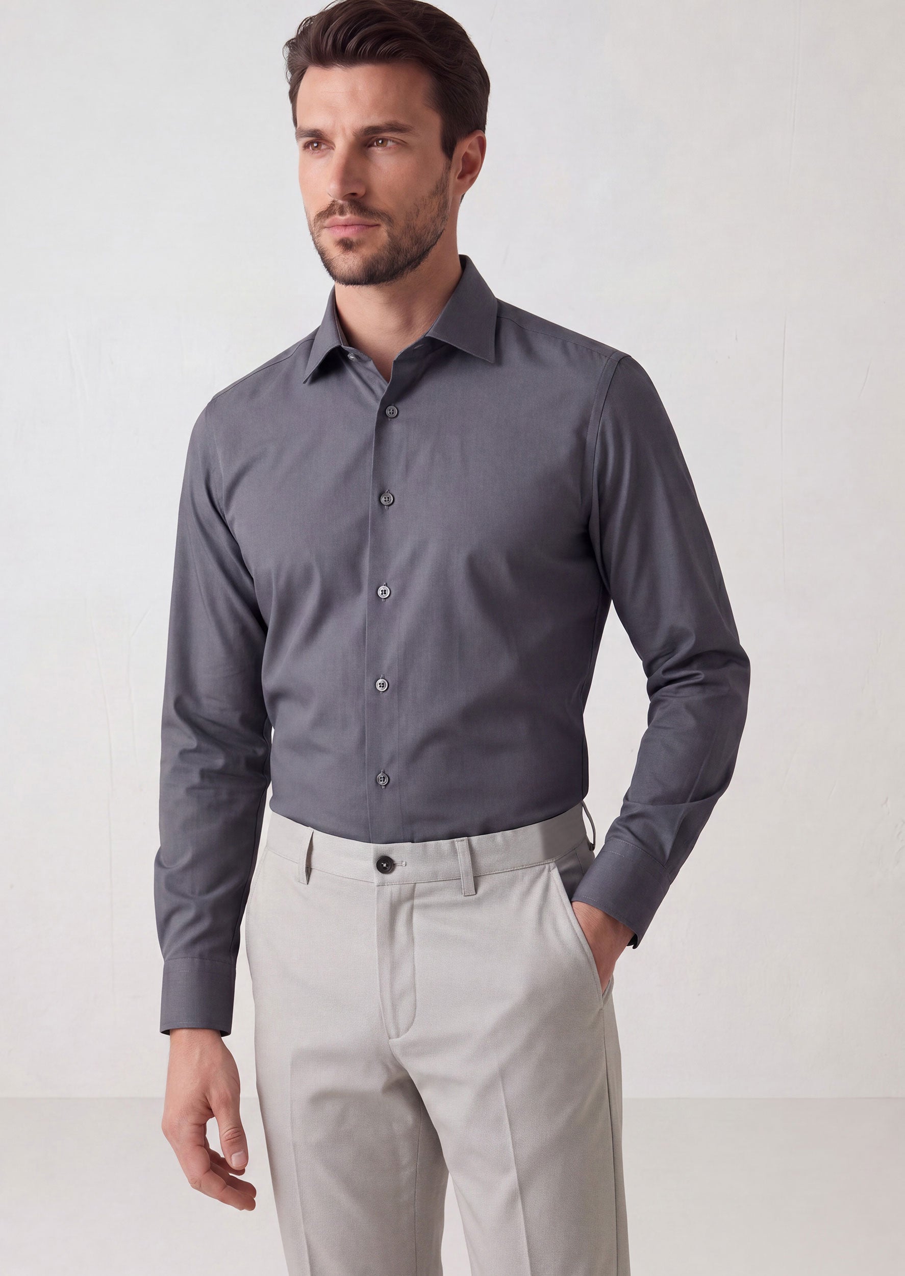 Anthracite Long Sleeve Shirt