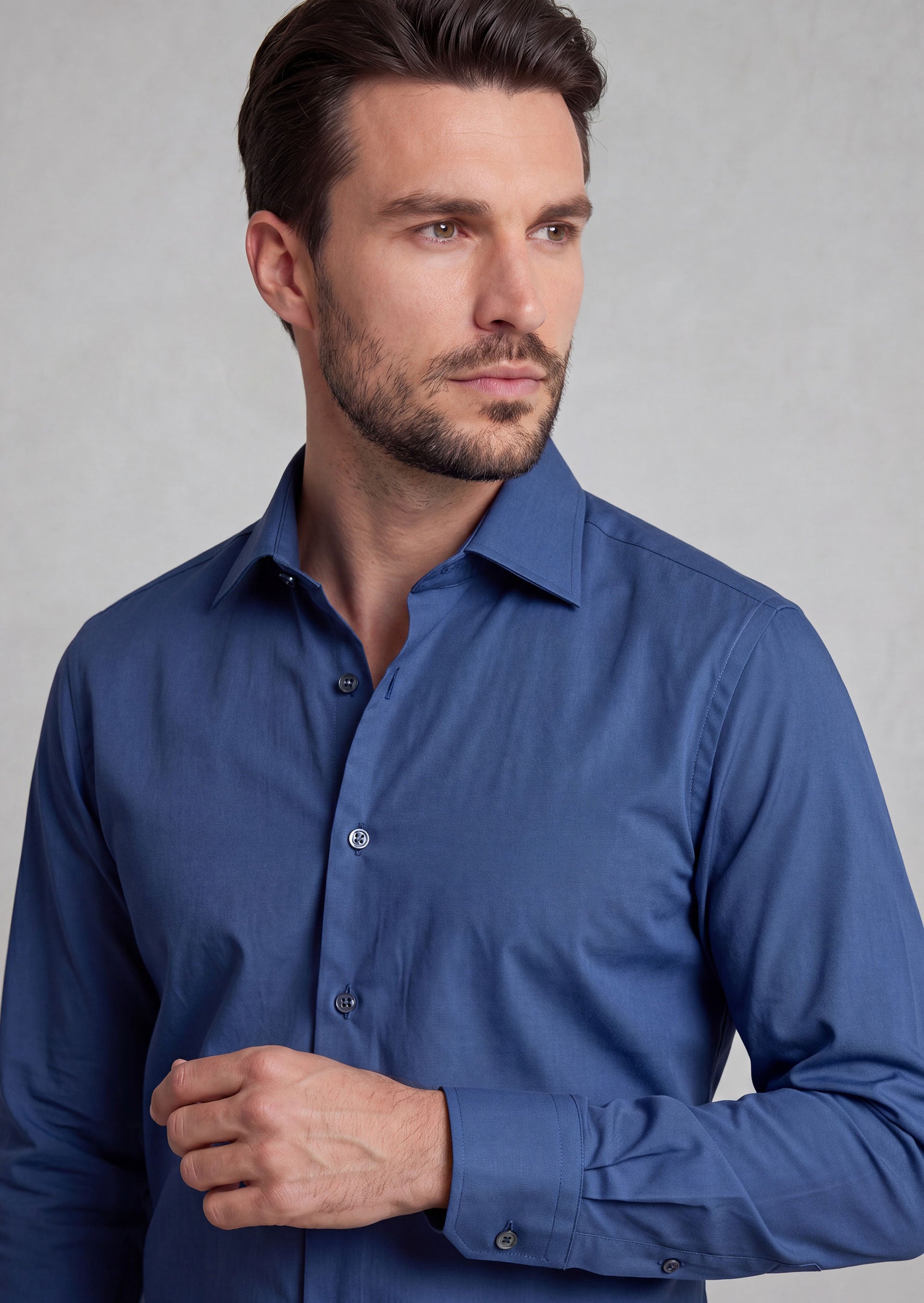 Light Navy Long Sleeve Shirt