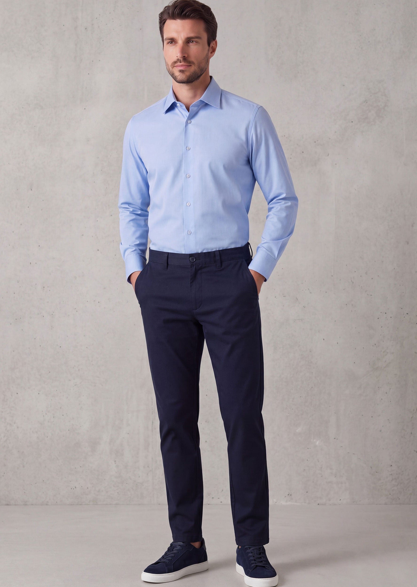 Dark Blue Long Sleeve Shirt