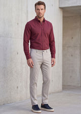 Burgundy Long Sleeve Shirt