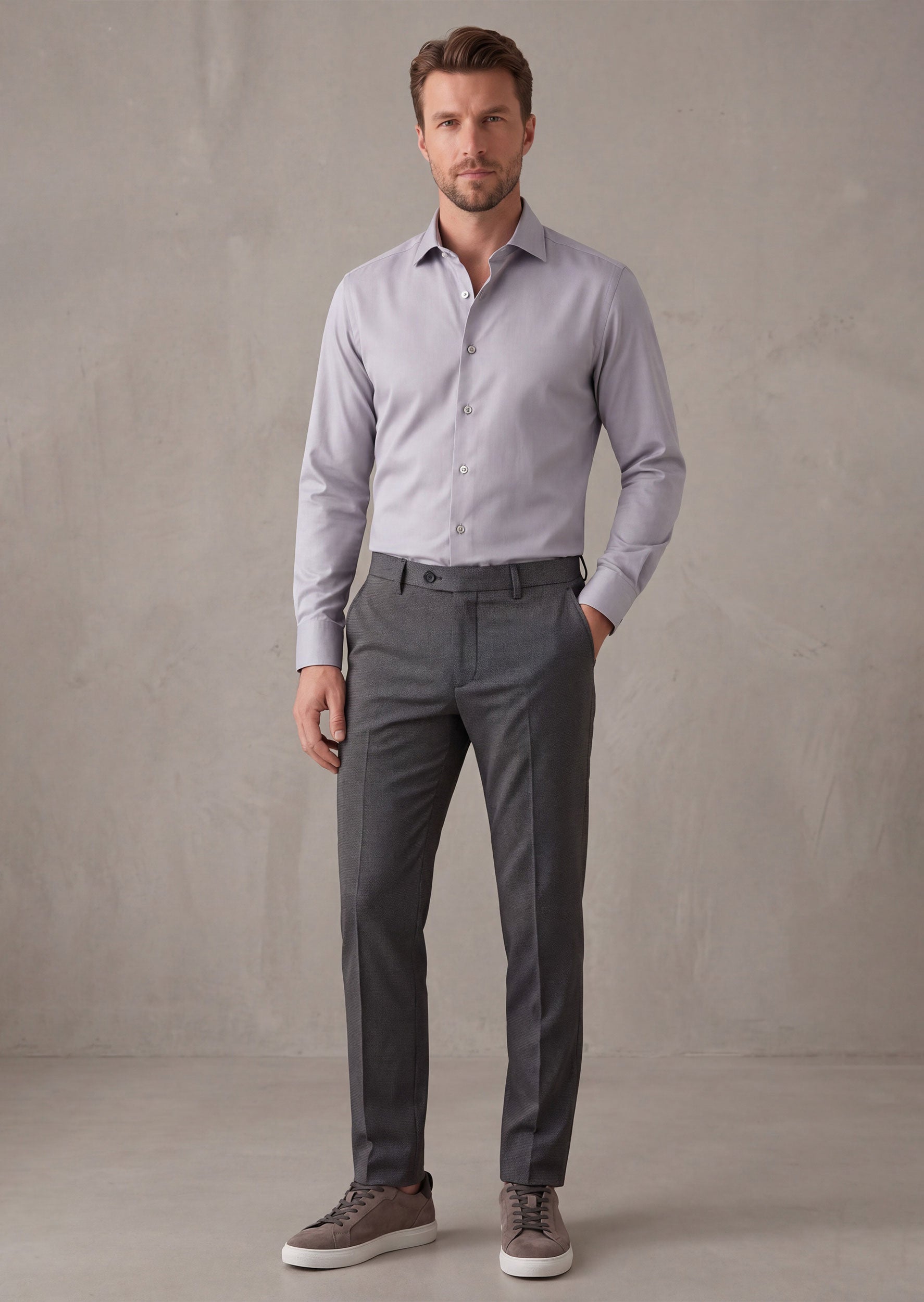 Grey Long Sleeve Shirt