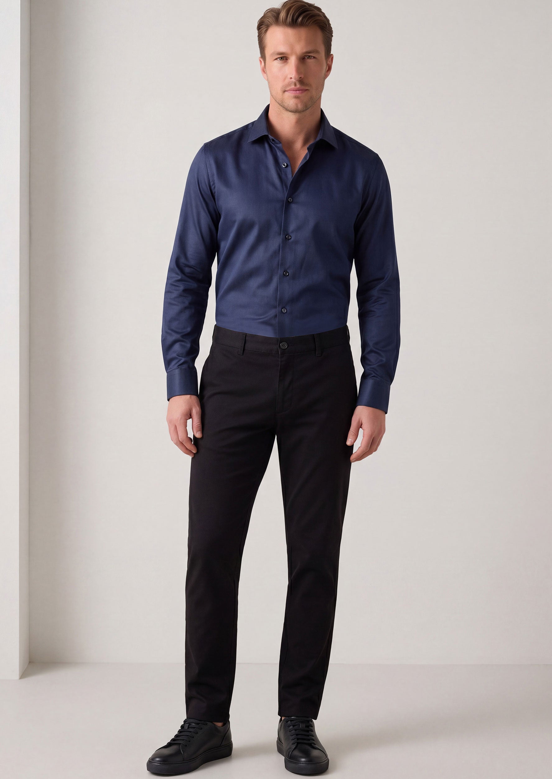 Light Navy Long Sleeve Shirt