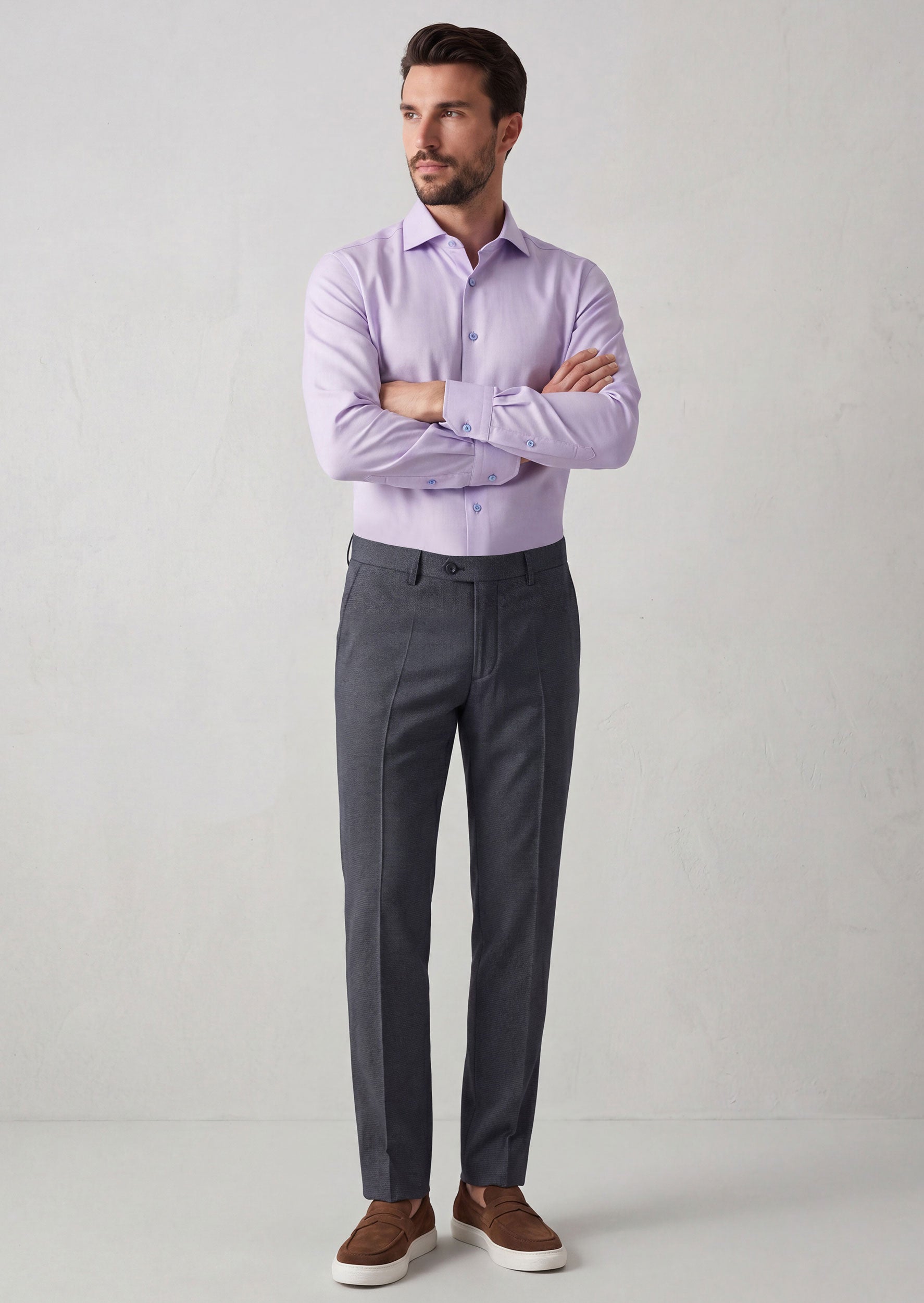 Dark Lilac Long Sleeve Shirt