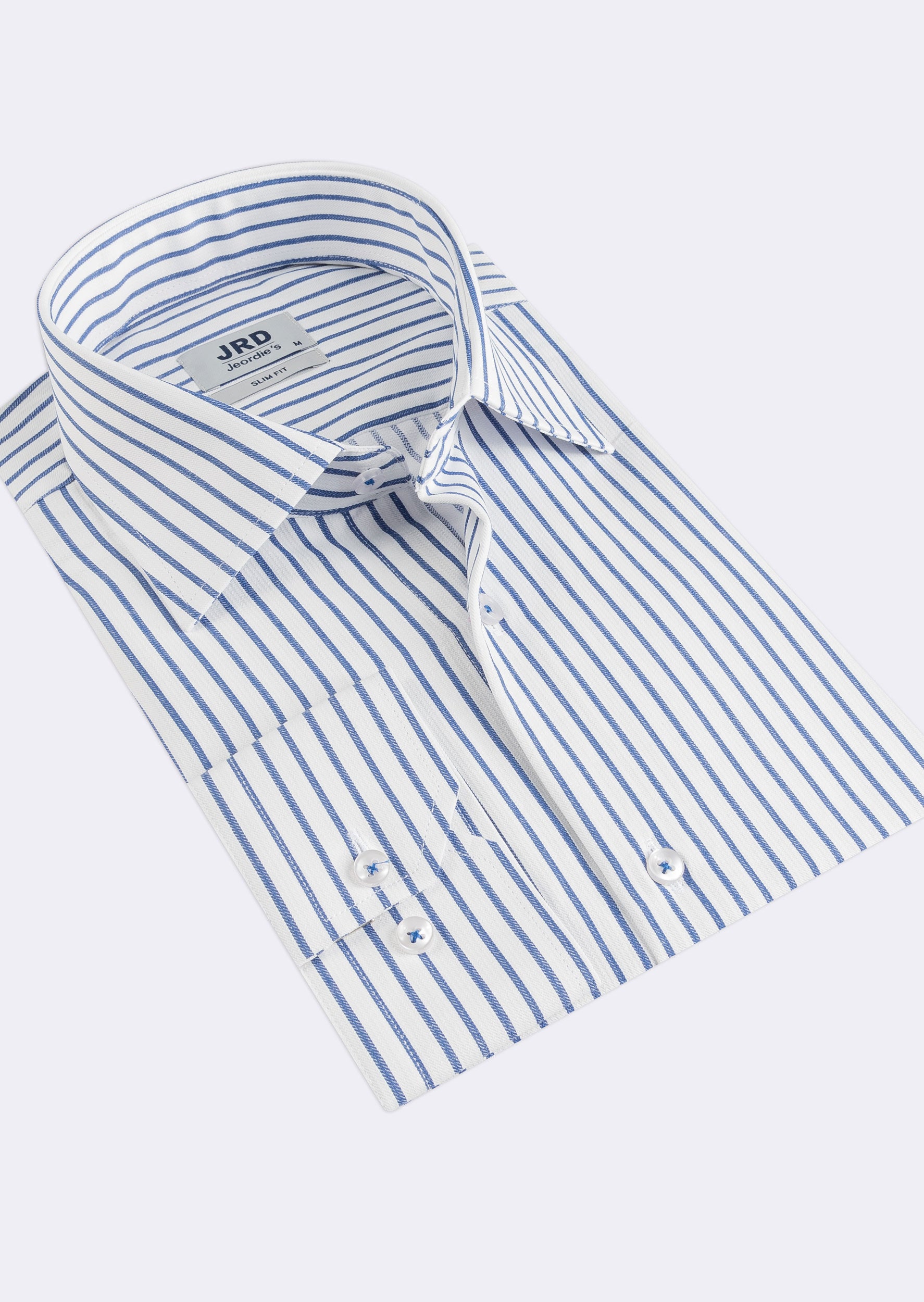 White - Navy Long Sleeve Shirt