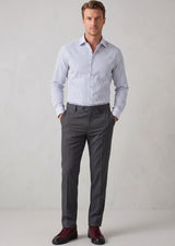 White - Navy Long Sleeve Shirt