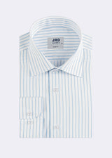 White - Blue Long Sleeve Shirt