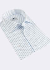 White - Blue Long Sleeve Shirt