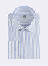 White - Sax Blue Long Sleeve Shirt