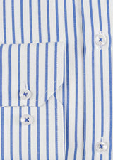 White - Sax Blue Long Sleeve Shirt