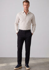 White - Beige Long Sleeve Shirt