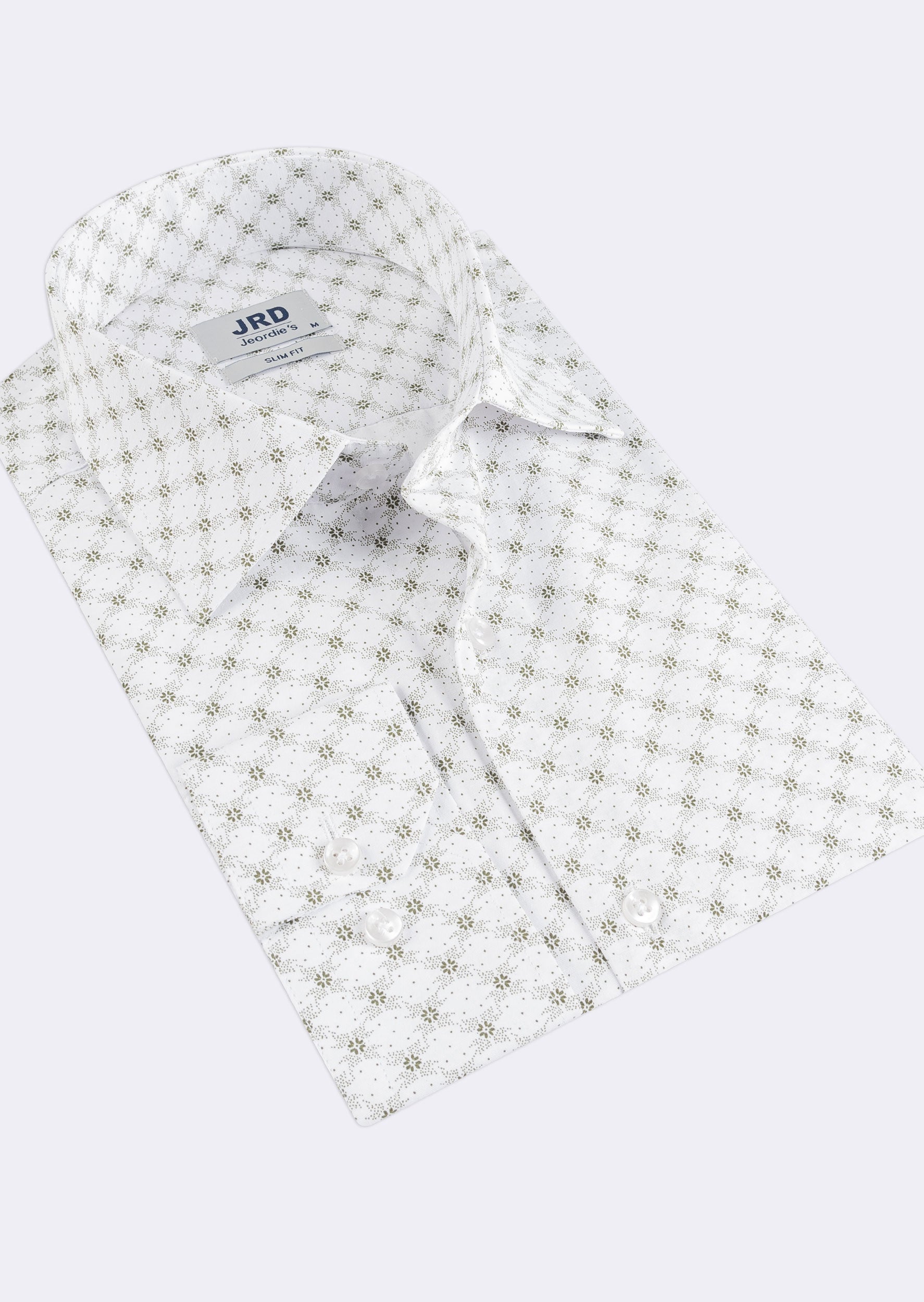 White - Green Long Sleeve Shirt