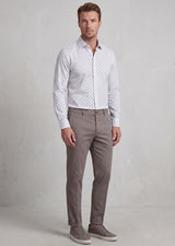 White - Grey Long Sleeve Shirt