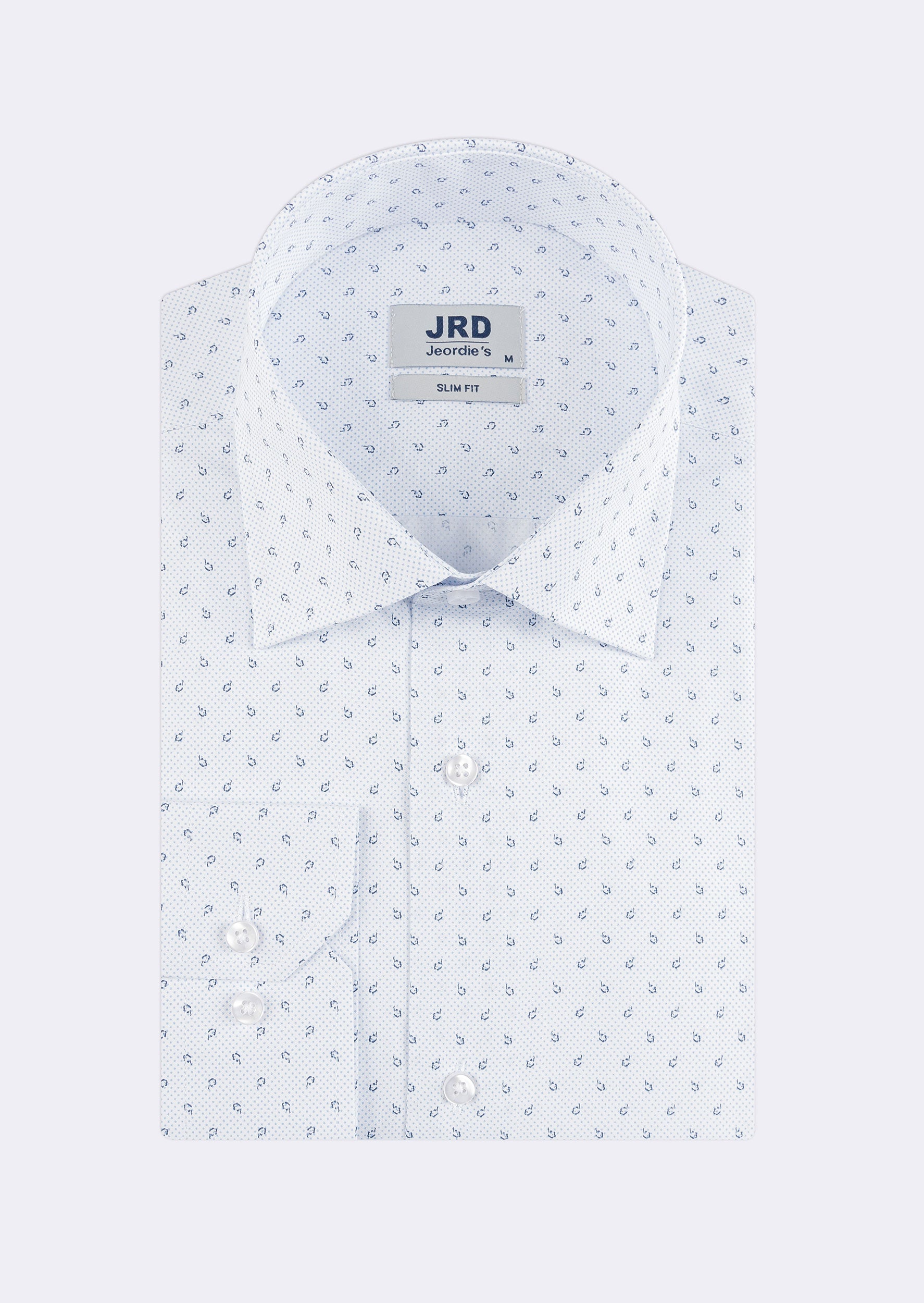 White - Navy Long Sleeve Shirt