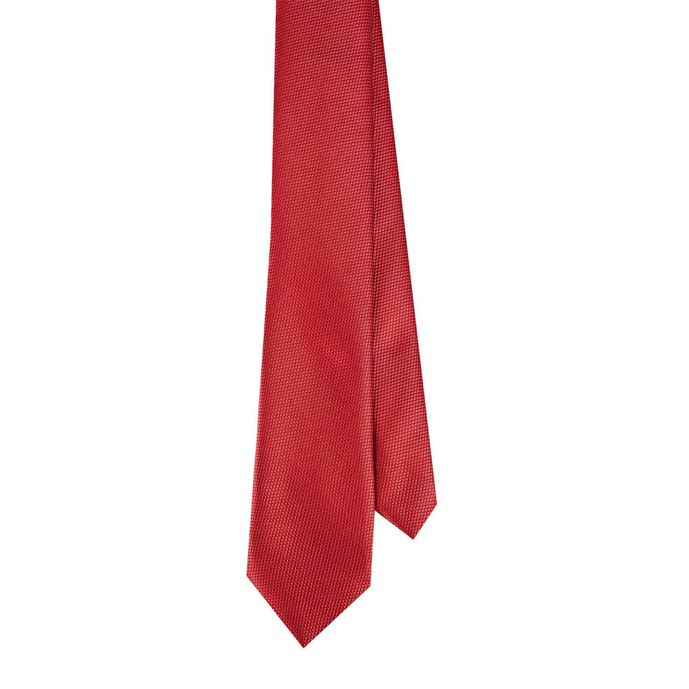 Standard Fit Red Patterned Tie