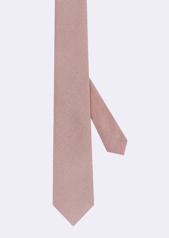 Standard Fit Burgundy Patterned Tie