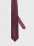 Standard Fit Burgundy Patterned Tie