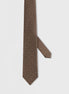 Standard Fit Brown Patterned Tie