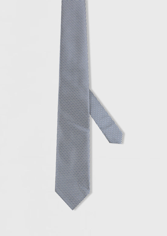 Light Navy Patterned Tie