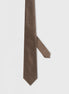 Standard Fit Brown Patterned Tie