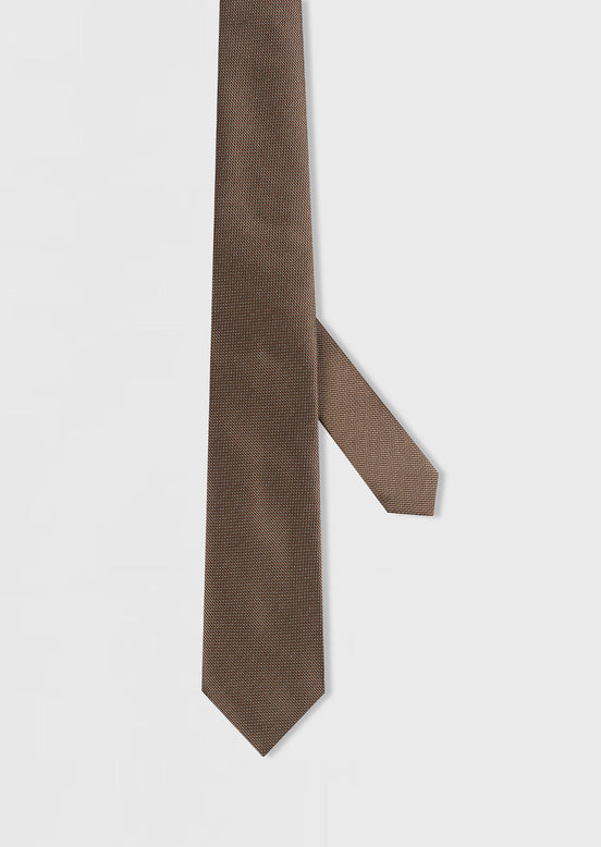 Brown Patterned Tie