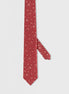 Standard Fit Burgundy Patterned Tie